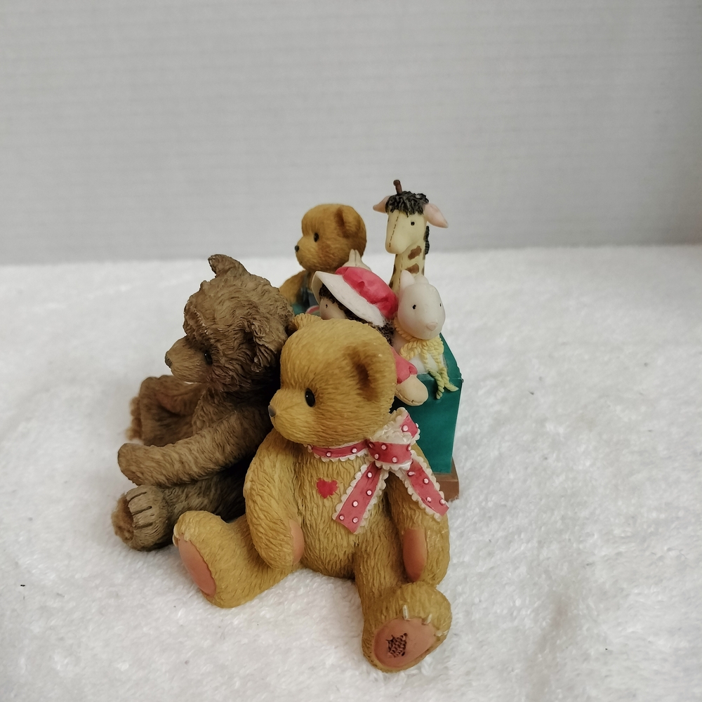 Cherished Teddies Brown and Tan Ceramic Figurine - Picture 3 of 5